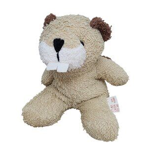 Vintage ASI It's All Greek To Me Beaver Terry Cloth Plush Bean Bag Stuffed Anima